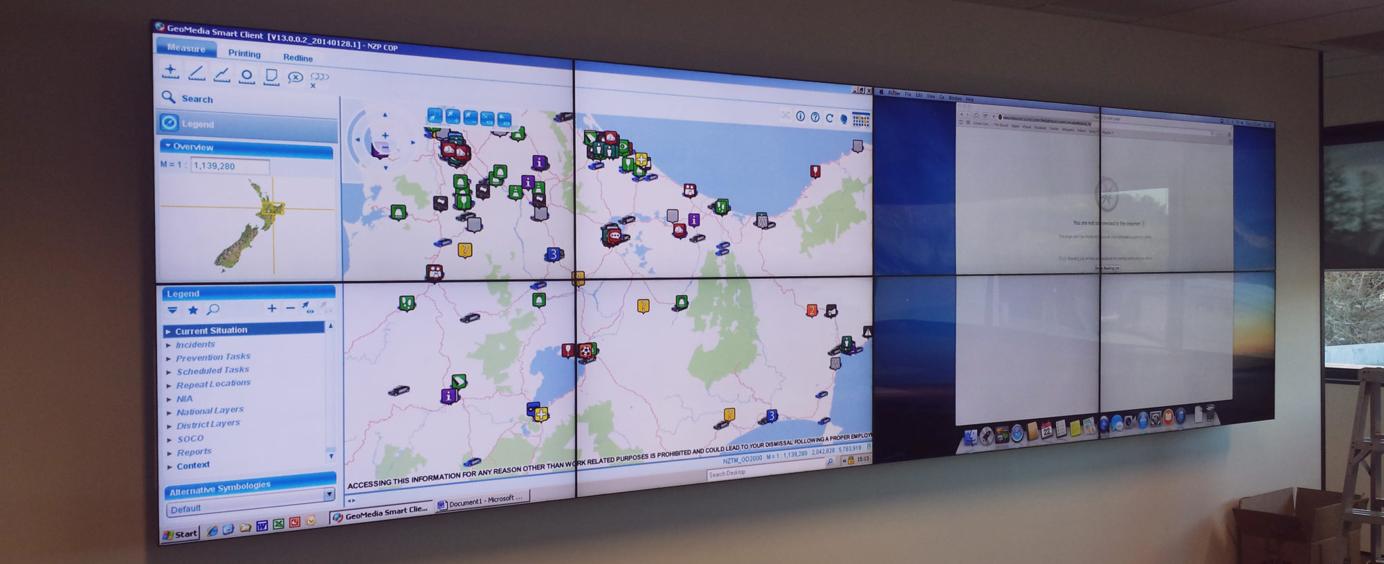 NZ-Police-DCC-Meeting Control Room Crestron Digital Media (DM)