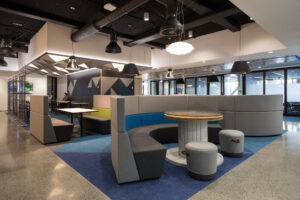 Transpower Open Space, huddle area, collaboration spaces